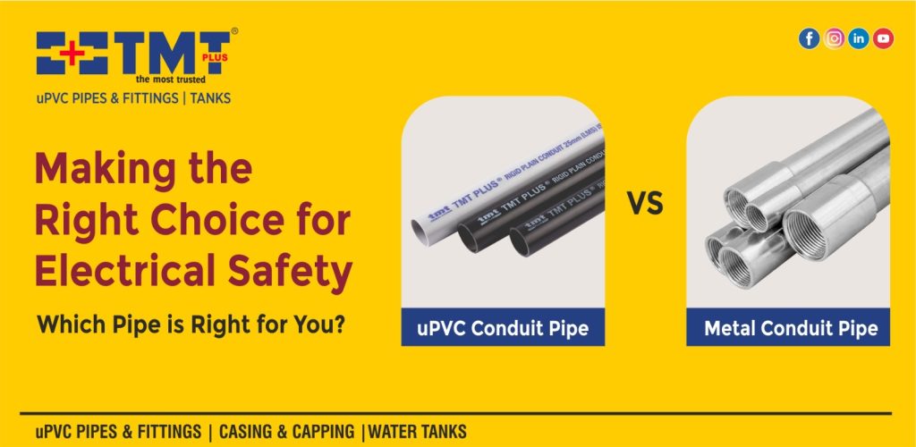 Upvc Conduit Pipe Vs Metal Conduit Pipe Which Is Right For You Tmt